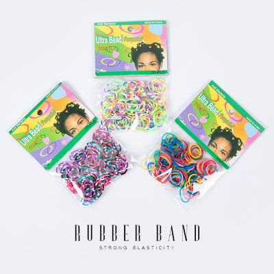 Disposable Small Rubber Band Children's Hair Bands Wholesale Big Goods Tie Hair Color Hair Bands Cross-Border Supply