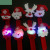 Luminous Plush Christmas Ring Pop Luminous Christmas Bracelet Santa Claus Wrist Strap Gift Toy with Light