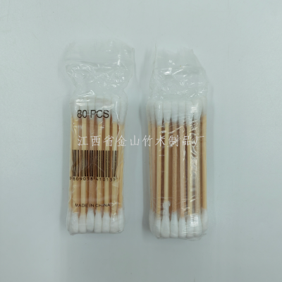 30 Cotton Swabs Cotton Double Ended Cotton Wwabs Babies' Cotton Swabs Cleansing and Makeup Disposable Cotton Swabs