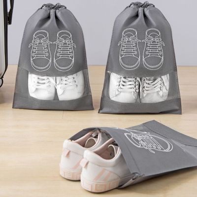 Shoes Buggy Bag Drawstring Bundle Travel Buggy Bag Non-Woven Tote Bag Buggy Bag Dustproof Shoe Bag Non-Woven Shoe Bags