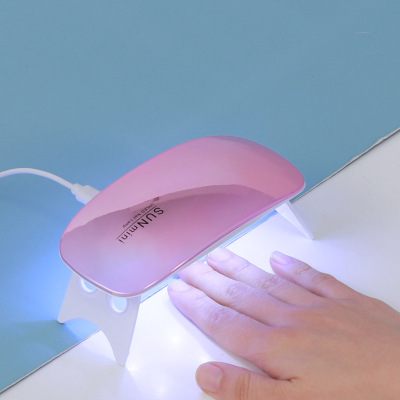 Colorful Mini Mouse Hot Lamp Sunmini Handheld Folding Phototherapy Machine Nail Dryer UV Heating Lamp Portable