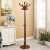 European-Style Solid Wood Coat and Hat Rack Floor Bedroom Living Room Clothes Rack Single Rod Hanger Foyer Cloth Rack