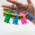 INS Hot Cartoon Dinosaur Keychain PVC Flexible Glue Cute Foodie Toy Bag Pendant Activity Gift Gift