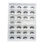 Factory Wholesale 6d Mink Hair False Eyelashes Sample Card Thick Long Natural Curling Black Stem Eyelash