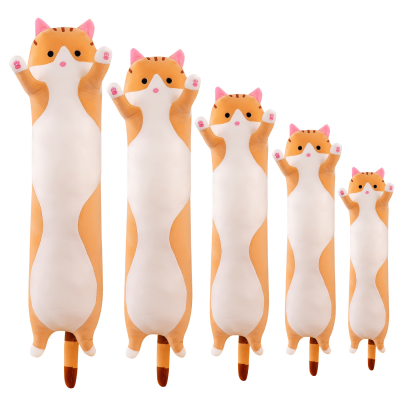 Strip Cat Pillow Foreign Trade Cute Cat Plush Toy Doll Amazon Hot Sale Kitty Doll Wholesale