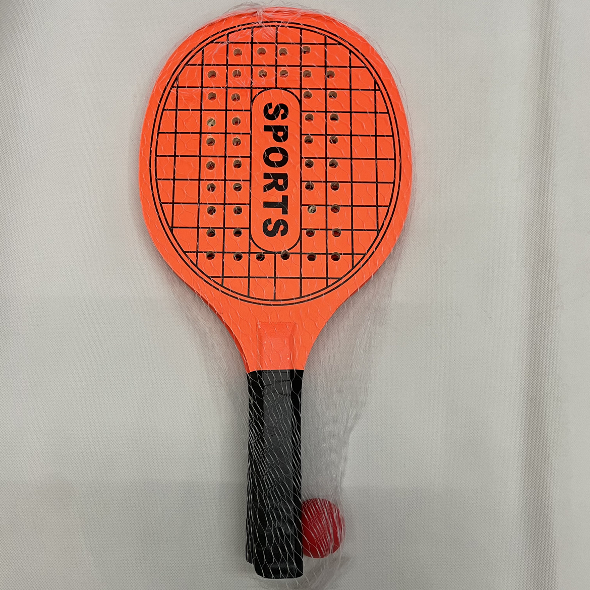 打孔沙滩球拍橘黄色 渐变色多色