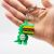 INS Hot Cartoon Dinosaur Keychain PVC Flexible Glue Cute Foodie Toy Bag Pendant Activity Gift Gift