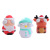 Cross-Border Hot Selling New Christmas Toys Squinting Squeeze Santa Claus Elk Compressable Musical Toy Staring Decompression