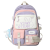 2022 New Large Capacity Korean Style Cute Wild Color-Matching Handbag Backpack High School Student College Student Girl