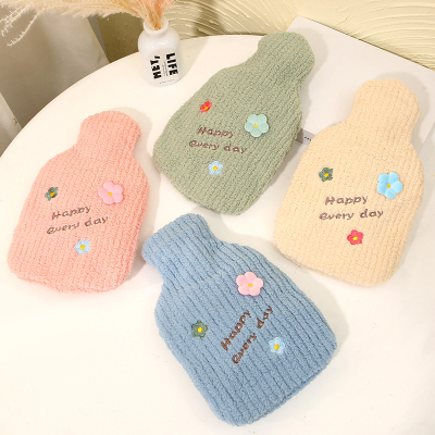 2022 New Small Flower 1000ml Rubber Hot Water Bag