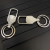 Boya 6082 Keychain Alloy Key Ring Simple Double Ring Middle Buckle Cross-Border Southeast Asia Middle East Africa Hot Sale Products