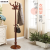 European-Style Solid Wood Coat and Hat Rack Floor Bedroom Living Room Clothes Rack Single Rod Hanger Foyer Cloth Rack