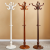 European-Style Solid Wood Coat and Hat Rack Floor Bedroom Living Room Clothes Rack Single Rod Hanger Foyer Cloth Rack