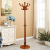 European-Style Solid Wood Coat and Hat Rack Floor Bedroom Living Room Clothes Rack Single Rod Hanger Foyer Cloth Rack