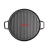 Df99278 Cast Iron Flat Frying Pan Cast Iron Baking Pan Outdoor round Roasting Plate Camping Barbecue Plate Korean Steak Plate