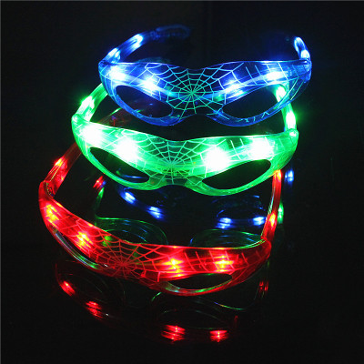 Luminous Glasses Flash Spider-Man Glasses Ball Concert Bar Props Gifts Children's Toys Wholesale