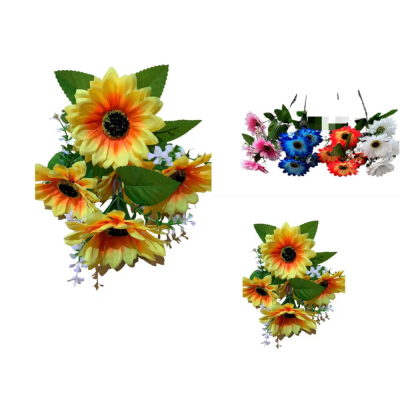 5 Heads SUNFLOWER Bundled Flower Artificial Flower Home Decoration Living Room