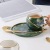 Creative Relief Planet Cup Afternoon Tea Cup and Saucer Starry Sky Gold-Plated Personality Drinking Cup Gift Coffee Cup Set