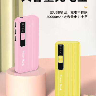 Power Bank N10-13-06 Capacity 6000 MA Color White Pink Yellow,