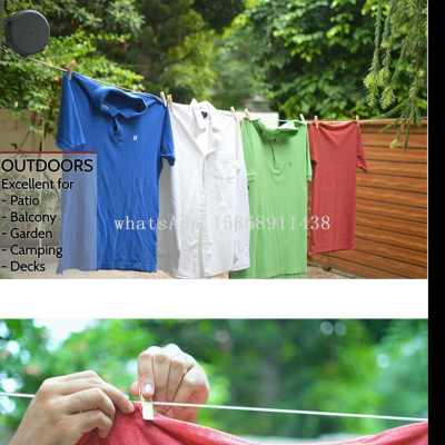 Indoor and Outdoor Multi-Functional Clothesline Freely Retractable Punch-Free Bold Invisible Clothes Hanger Gift