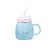 Creative Macaron Adorable Pet Rabbit Mug Fresh Girl Heart Ceramic Straw Cup Personalized Cup