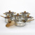 Soup Pot Set Factory Wholesale Stainless Steel Pot Set for Gold-Plated European 12 Pieces Pot Set