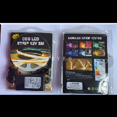 COB-12V-252 Beads-DC-with Power Supply-Blister Combination