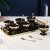 Creative Nordic Style Ice Cream Cup Gold Plated Cup with Tray Spoon 6 Cups Set West Point Dessert Cup Home Gifts Water Cup