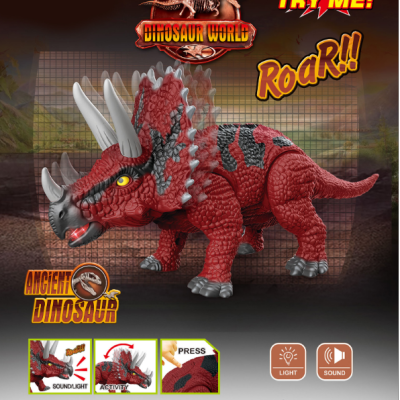 Toy Dinosaur Dinosaur Toy Manual Dinosaur Hand-Made Triceratops