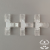 LED Soft Light Strip Crystal Buckle Welding-Free Adapter Quick Connector Connector Cross-Shaped Transparent Corner