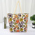 Factory Printing Pattern Decoration Beach Vacation Beach Bag Outdoor Travel Canvas Handbag Wholesale