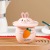 Creative Pink Girl Heart Cute Cartoon Rabbit Ceramic Tea Funnel Scented Tea Cup Simple Glass Mug Gift