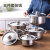 Pot Set Stainless Steel Pot Set 18-26cm Gas Stove Induction Cooker Suitable for Dual-Sided Stockpot Five-Piece Set