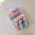 Boxed Children's Small Rubber Band Mini Jaw Clip Set Combination Candy Color Series Baby Hair Ties Small Thumb Hair Ring
