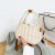 Rattan Handbag Knitted Messenger Bag Trendy Women's Bags Simple Casual Rattan Shoulder Bag Wholesale