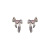 Silver Needle Baroque Style Zircon Heart-Shaped Tassel Earrings Korean Niche Ins Frosty Style Stud Earrings High-Grade Earrings