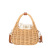 Straw Bag Rattan Women's Beach Bag Hand-Woven Handbags Casual Messenger Bag Supply Wholesale