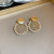 Silver Stud Rhinestone-Encrusted Pearl Letter Love Heart Bow Tie Earrings French High Sense Design Ear Studs Graceful Earrings Wholesale