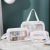 Transparent Cosmetic Bag PVC Wash Bag Three-Piece Translucent Pu Frosted Bath Swimming Storage Bag Large Capacity Female