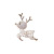 Real Gold Electroplated Deer Brooch Female Ins Trendy Cute Personality Coat Sweater Pin Sweet Elegance Accessories Clothing