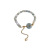 Chinese Style Pearl Peace Buckle Opal Jade Pendant Heart Bracelet Kitten Stylish Adjustable Bracelet Artistic Bracelet