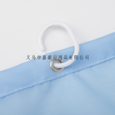 Bathroom Waterproof Door Curtain Shower Curtain Mildew-Proof Polyester Plain Color 180*180 Customizable Size