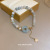 Chinese Style Pearl Peace Buckle Opal Jade Pendant Heart Bracelet Kitten Stylish Adjustable Bracelet Artistic Bracelet