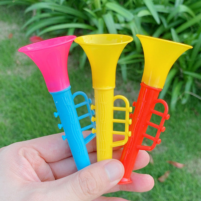 Children's Toy Plastic Small Horn Baby Cartoon Plastic Speaker Blowing Musical Instrument Small Gift Toy Gift Wholesale