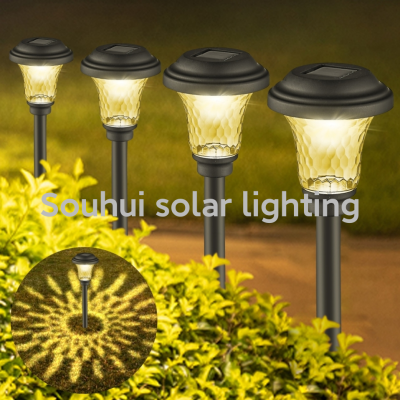 Amazon Solar Lawn Lamp Outdoor Waterproof LED Garden Lamp Solar Ground Lamp Projection Lamp Garden Lamp