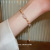 Real Gold Electroplated Bamboo Freshwater Pearl Bracelet French Artistic Retro Affordable Luxury Adjustable Bracelet Fashion Ornament Women