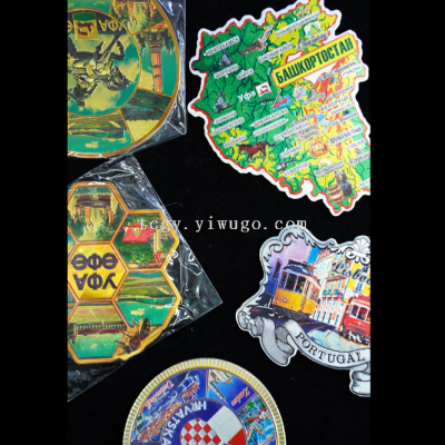 Tourist Souvenirs/Customized Decorations/Factory Direct Sales City Theme Multi-Style Special-Shaped Plastic Magnet