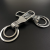 Linshi 7007 Keychain Alloy Key Ring Simple Double Ring Middle Buckle Cross-Border Southeast Asia Middle East Africa Hot Sale Products