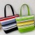 Colorful Striped Hand-Carrying Canvas Bag Portable Underarm Bag Women 2021 New Trendy Fashion Simple Shoulder Messenger Bag Summer