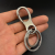 Boya Boya 7008 Key Chain Alloy Key Ring Simple Double Ring Middle Chain Cross-Border Middle East Africa Hot Sale Products